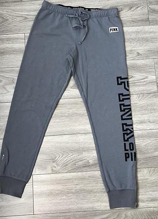 Сірі спортивні штани victoria's secret pink