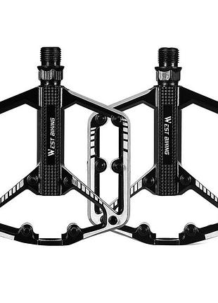 Педали велосипедные west biking yp0802085 du алюминиевые