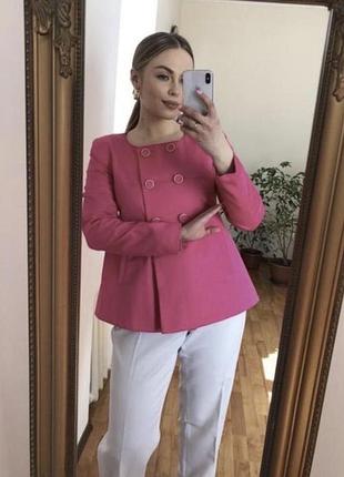 Родевий піджак жакет жіночий h&m studio розмір s/m цупка бавовна тримає форму