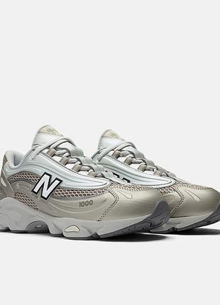 Кросівки 1000 lace new balance. цвет: arid stone with light silver metallic. размер: 6-7
