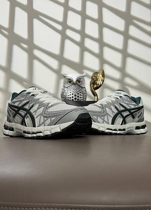 💎мужские кроссовки asics gel-kayano 20 white grey