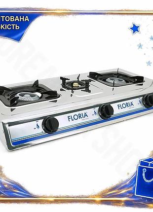 Dm газовая плита floria спецификация 2.2 3 конфорки настольная для дачи компактная легкая плита для пр spe|lz