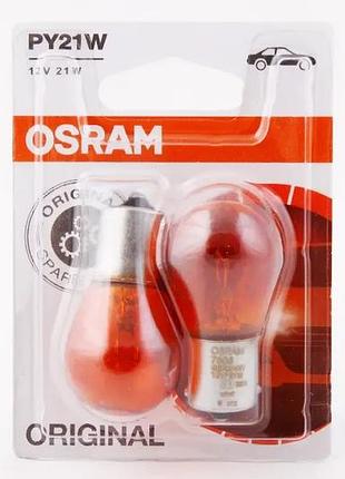 Лампа 12в 21 вт оранж. py21w "osram" (2 шт.)
