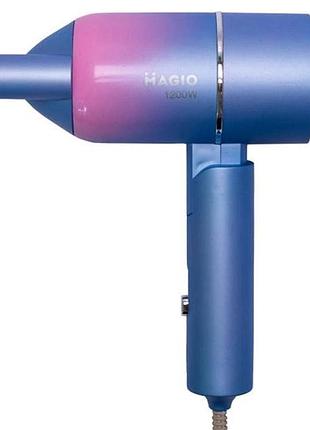 Фен magio mg-167, електричний фен для сушіння волосся, легкий професійний фен, жіночий фен для волосся