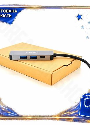 Dm хаб-конвертор veggieg type-c спецификация 2.2 на usb3.0*2 и hdmi для ноутбука с расширением портов spe|lz