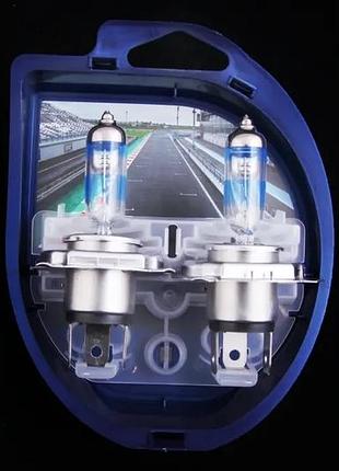 Лампа галогенная 12в h4/p43t "philips" 60/55 +200% racing vision (2 шт.)