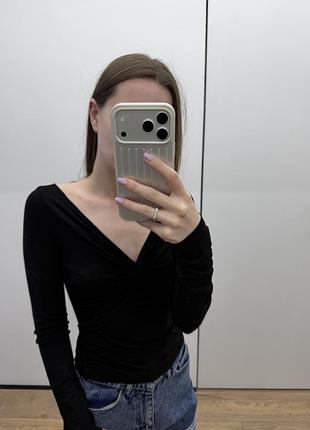 Жіноча чорна кофта xs, h&m