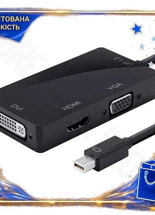Dm конвертер mini display спецификация 2.2 port на hdmi vga dvi 30 см черный 4k 2k для подключения мон spe|lz