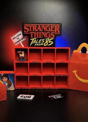 Stranger things mcdonalds стенд підставка для фігурок дивні дива макдональдс 2