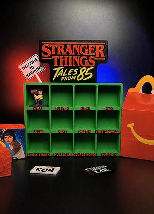 Stranger things mcdonalds стенд підставка для фігурок дивні дива макдональдс 3