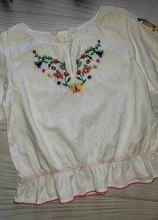 Блузка з вишивкою вишиванка h&m