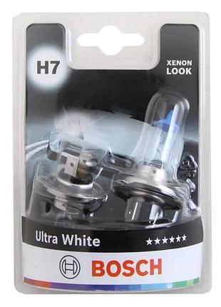 Лампа галогенна 12в h7 "bosch" 55 ultra white 4200k (2 шт.)
