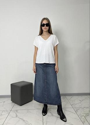 Юбка миди джинсовая 38 р. h&m