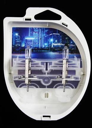 Лампа галогенная 12в h1 "philips" 55 +60% vision plus (2 шт.)