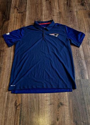 Чоловіча унікальна jersey футболка поло nike nfl new england patriots оригінал