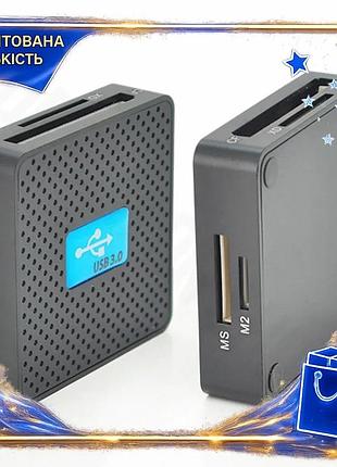 Dm кардридер usb 3.0 спецификация 2.2 voltronic черный для чтения карт sd mmc tf m2 универсальный адап spe|lz