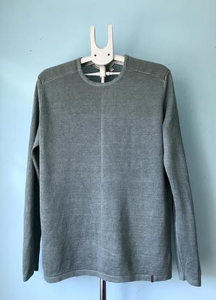 Чоловічій легкий лляний светр (лонгслив) calvin klein, розмір l-xl