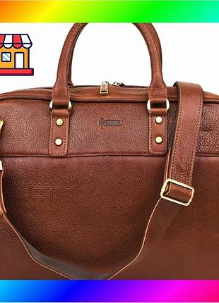 Bs мужская сумка из best mix натуральной кожи gb-4765-4lx tarwa коньячная bas77/n