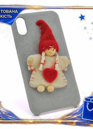 Dm накладка angel пухнаста специфікація 2.2 для iphone x срібляста чохол для захисту телефону стильний spe|lz