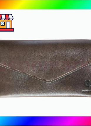 Bs кожаный кошелек grande best mix pelle 510420 коричневый bas77/n