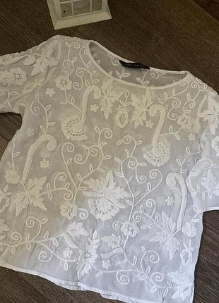 Блуза zara шитье