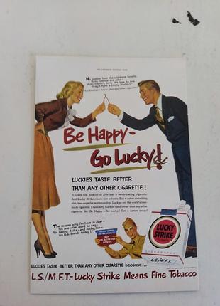 Коллекционный набор открыток lucky strike «счастливая история» (5 шт), 2000-е гг.