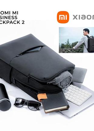 Рюкзак 18л xiaomi mi classic business backpack 2 zjb4172cn – стильный водоотталкивающий школьный ранец чёрный