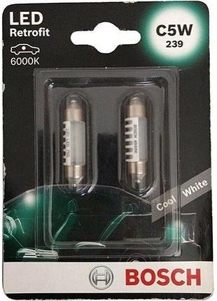 Автолампа c5w led retrofit 12v 1w sv8,5-8 (блистер 2шт)