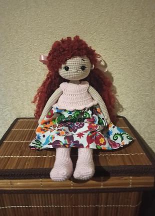Кукла вязаная, игровая.