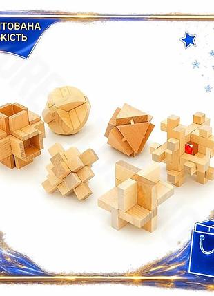 Dm набір 3d головоломок специфікація 2.2 з 6 штук дерев'яні іграшки для розвитку логічного мислення та spe|lz
