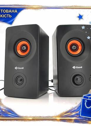 Dm колонки 2.0 kisonli спецификация 2.2 для пк и ноутбука черные с bluetooth и 3,5 мм для качественног spe|lz