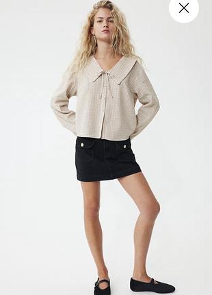 Блузка з великим комірцем h&m