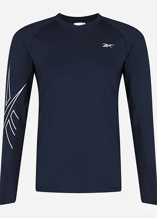 Спортивная кофта мужская reebok 2m ts lux perform hr t hf6347 m темно-синяя (4065415951985)