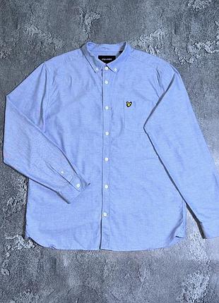 Lyle&scott сорочка блакитна xl розмір бавовна ідеальний стан оригінал