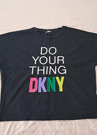 Чорна футболка dkny розмір s-m