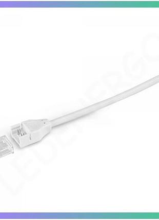 Конектор з кабелем та торцевою заглушкою videx для led стрічки 6a ip65 для підключення 250в