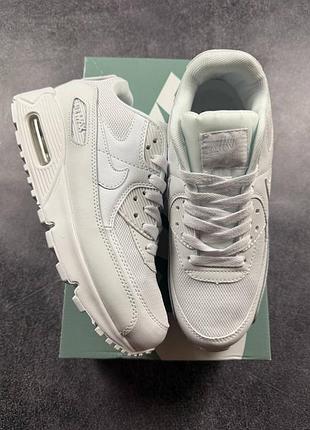 🛍 nike air max 90 all white 2