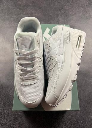 🛍 nike air max 90 all white 4