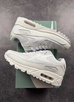 🛍 nike air max 90 all white 7
