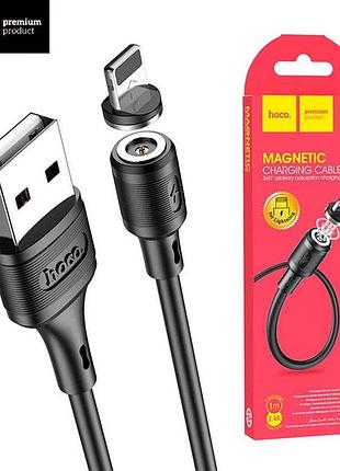 Магнітний кабель hoco x52 magnetic usb - lightning, 2.4a, 1м