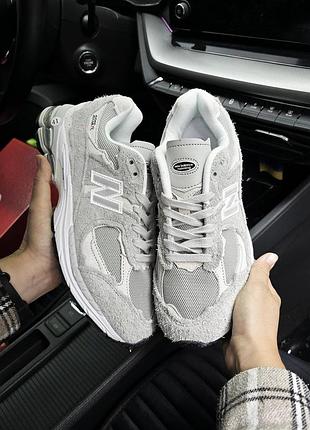 Мужские кроссовки new balance 2002r серые
