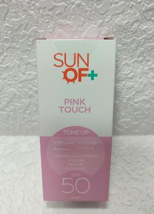 Це сонцезахисний тонуючий крем sinoz pink touch tone up sun cream spf 50+ 50мл