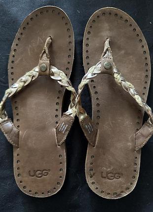 Вьетнамки шлёпанцы ugg оригинал кожа