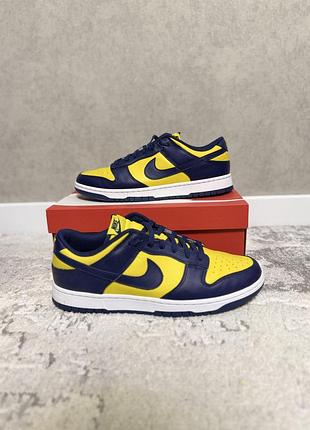 Nike dunk low yellow/blue dd1391-700