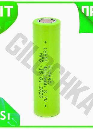 Ve аккумулятор 18650 li-ion 4000mah new version 3.7v зеленый для фонарей электронных сигарет портативн n6w_ver
