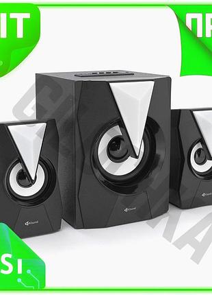 Ve колонки kisonli с сабвуфером new version 8w bluetooth usb tf aux fm для музыки и отдыха с подсветко n6w_ver