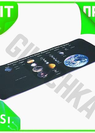 Ve коврик для мыши planets new version scales тканевый rgb подсветка 300*800 мм с боковой прошивкой us n6w_ver