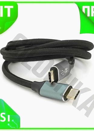 Ve кабель type-c to type-c new version usb 3.2 gen2 1м для зарядки и передачи данных 100w 10gbps 4k60h n6w_ver