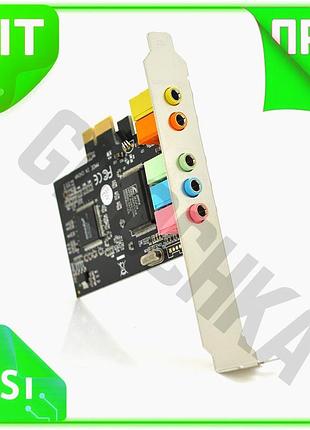 Ve звукова карта pci-e 5.1ch new version 3d 4.1 для пк з підтримкою windows якісний аудіопристрій звук n6w_ver