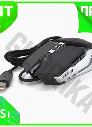 Ve проводная мышь imice 7 new version кнопок 800/1200/1600/3200 dpi для игр и работы с подсветкой черн n6w_ver